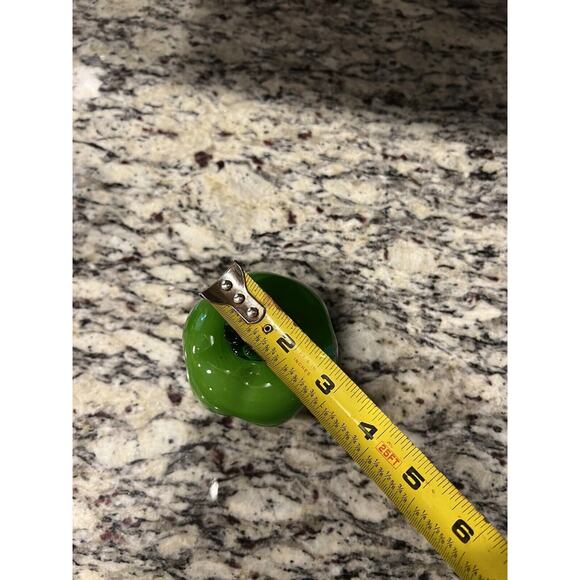 Green Pepper Murano Style Glass Home Decor Vegetable Art Deco (1) - Picture 7 of 8
